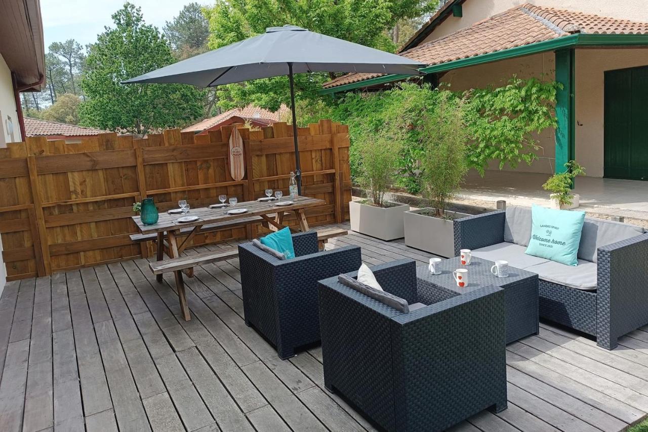 Ferienwohnung Duplex House With Large Terrace And Garden Moliets-et-Maa Exterior foto